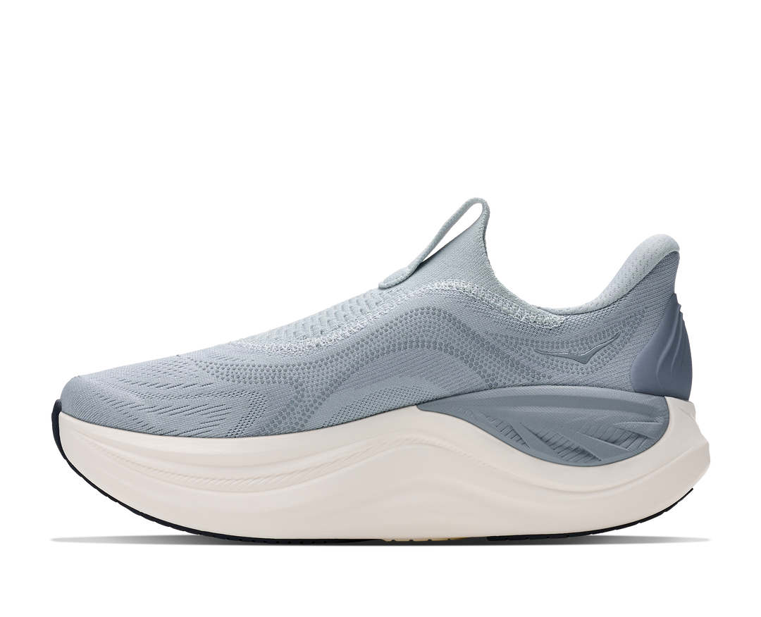 hoka skyward laceless women's | mineral blue washed blue