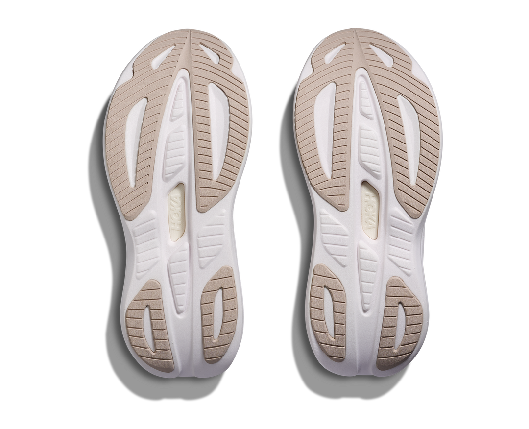 hoka skyward laceless women's | putty / white