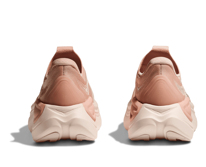 hoka skyward laceless women's | rose latte / rose cream
