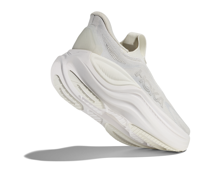 hoka skyward laceless women's | white / white