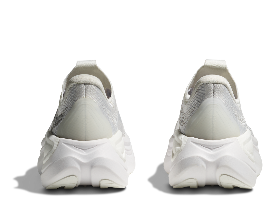 hoka skyward laceless women's | white / white