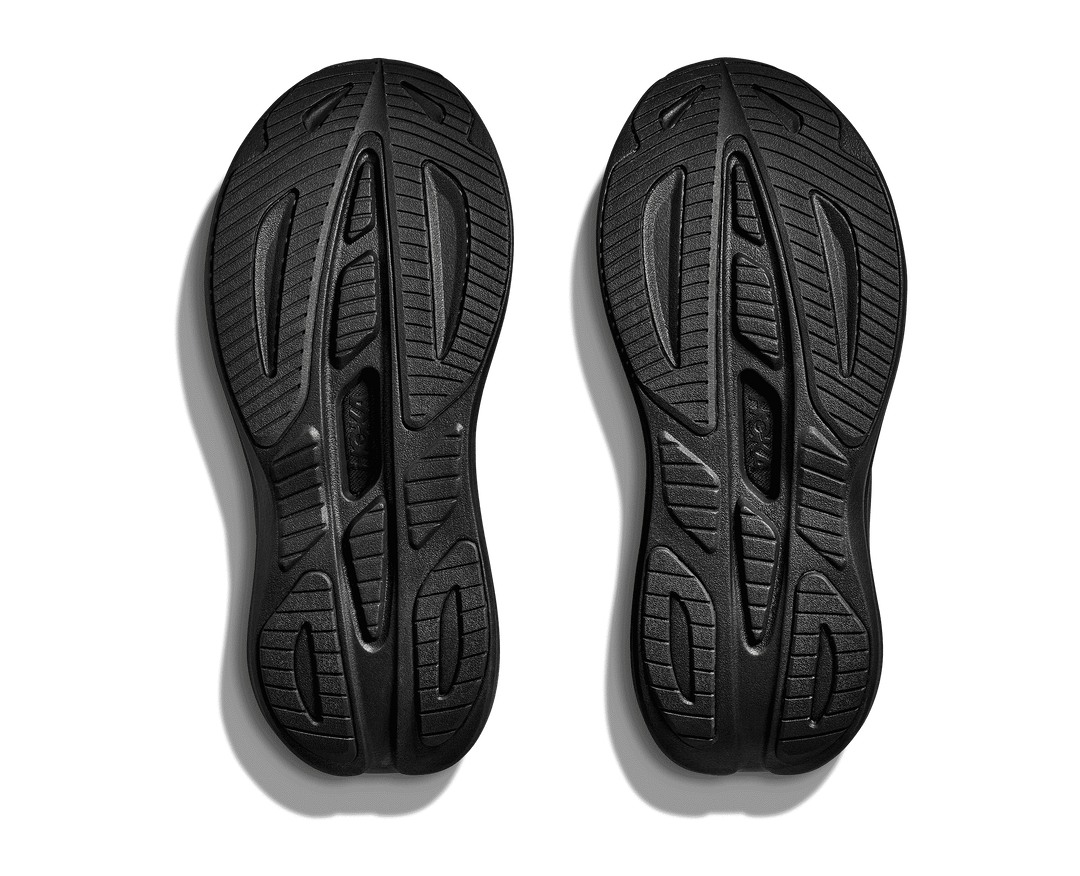 hoka skyward laceless women's | black / black