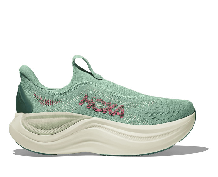hoka skyward laceless women's | jadeite / sea glass