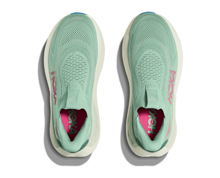 hoka skyward laceless women's | jadeite / sea glass