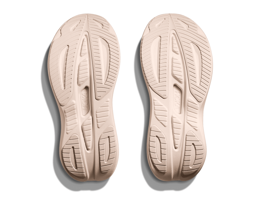 hoka skyward laceless women's | rose latte / rose cream