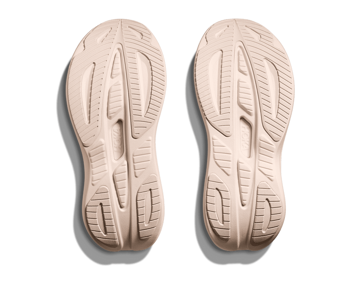 hoka skyward laceless women's | rose latte / rose cream