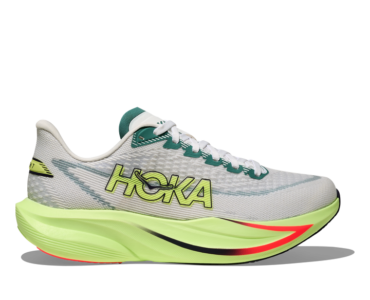 hoka mach 7 men's | frost / neon yuzu