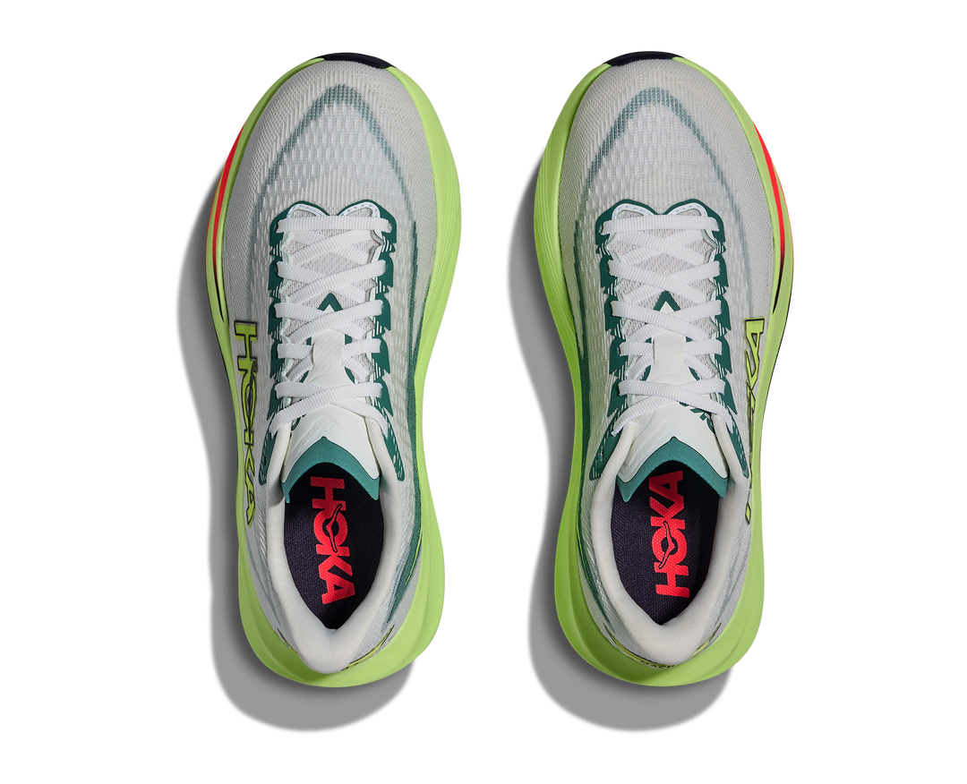hoka mach 7 men's | frost / neon yuzu