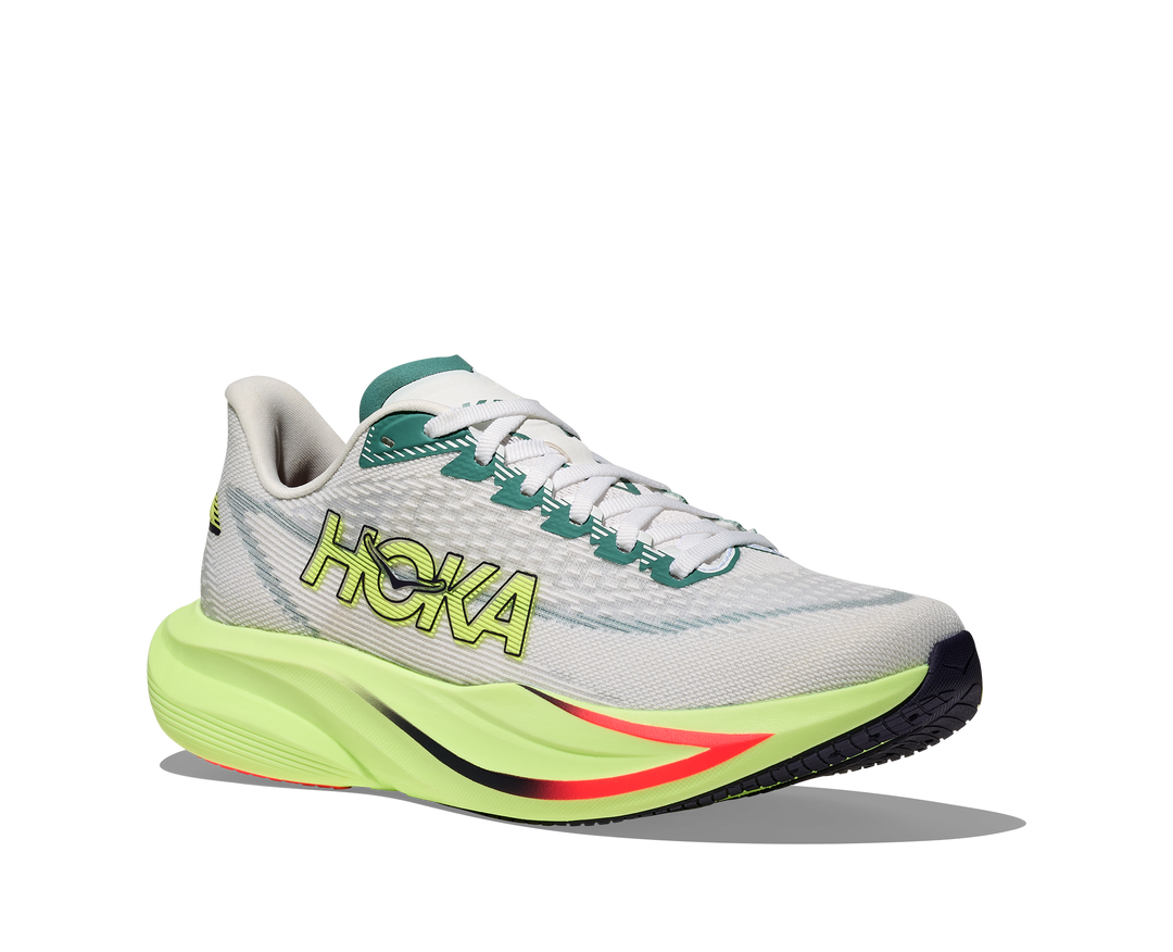 hoka mach 7 men's | frost / neon yuzu