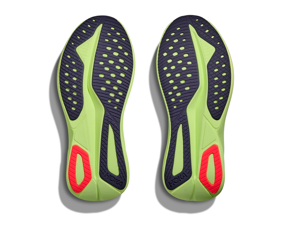 hoka mach 7 men's | frost / neon yuzu