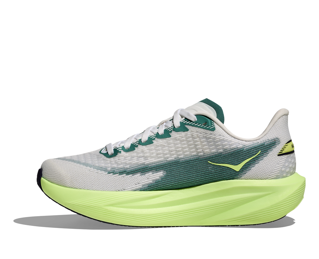 hoka mach 7 men's | frost / neon yuzu