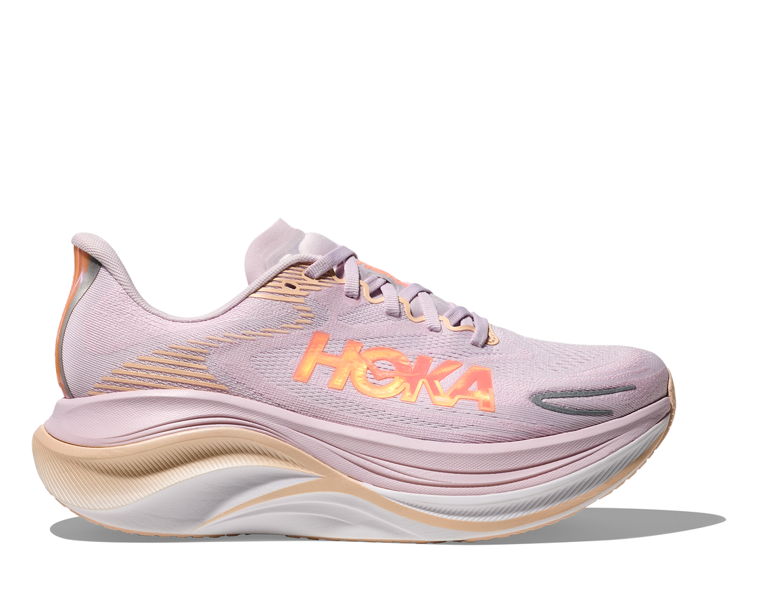 hoka skyward x 2 women's | lilac cream / tangerine glow