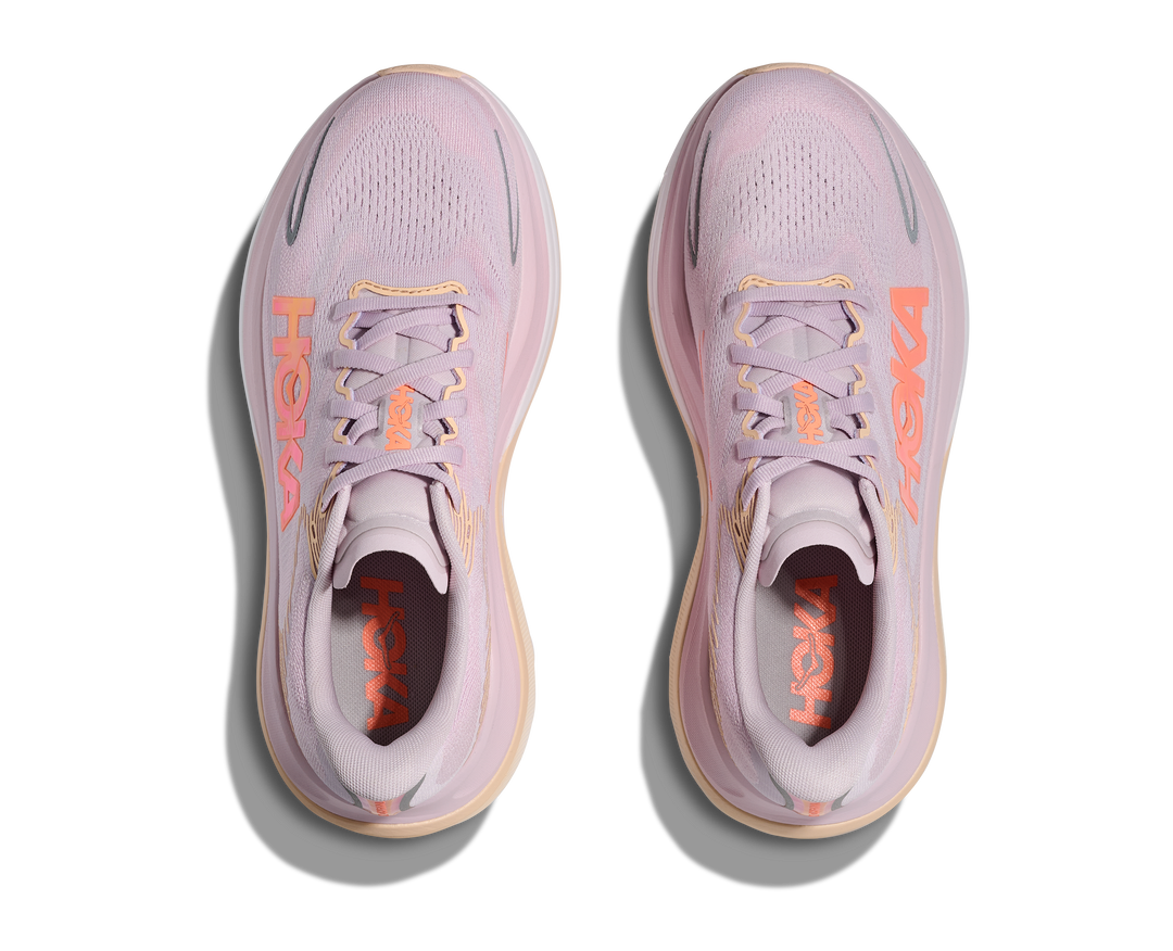 hoka skyward x 2 women's | lilac cream / tangerine glow