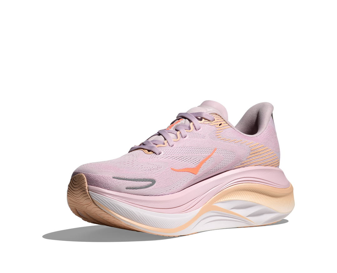 hoka skyward x 2 women's | lilac cream / tangerine glow