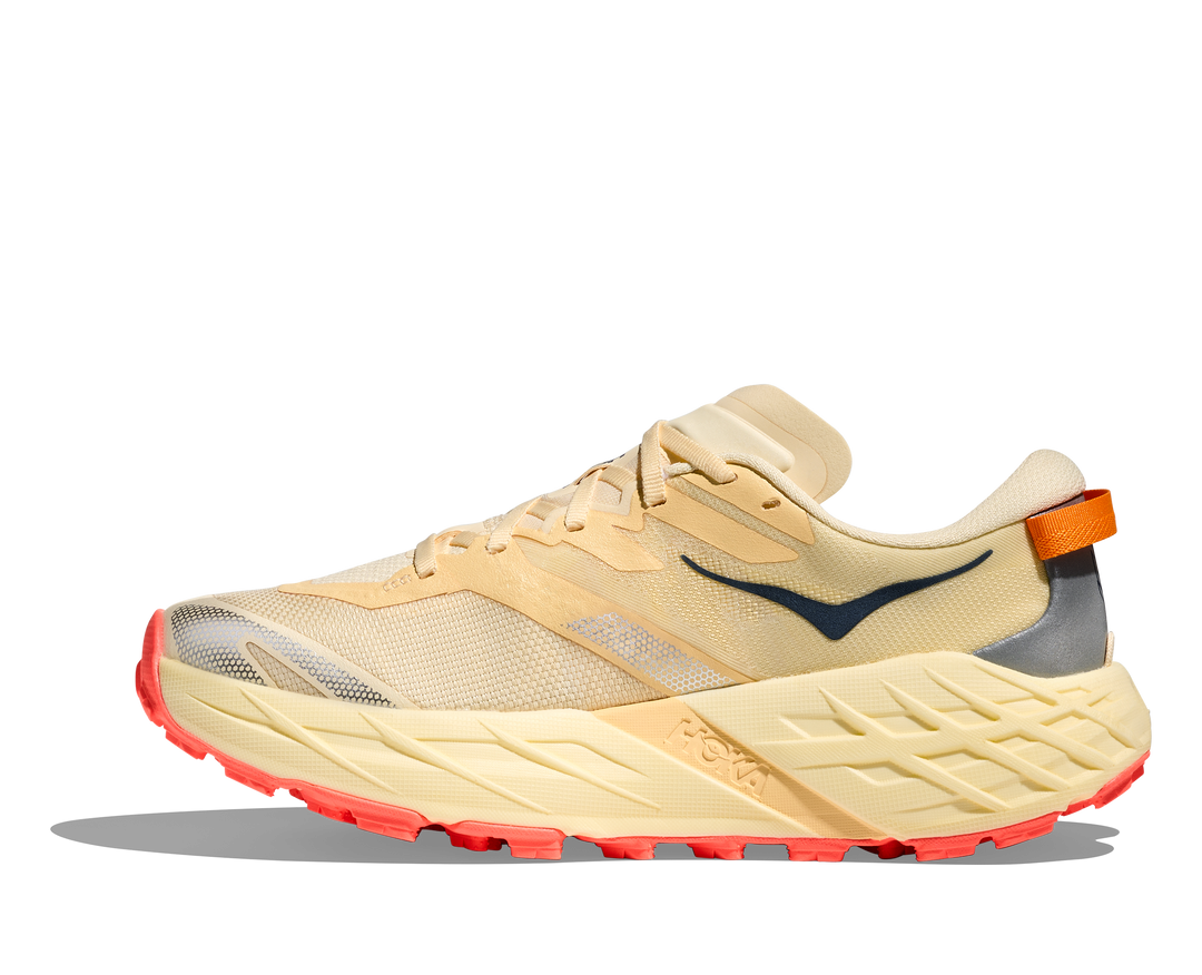 hoka speedgoat 7 women's | vintage yellow / neon flame