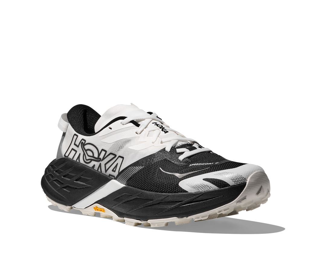 hoka speedgoat 7 wide women's | black / white