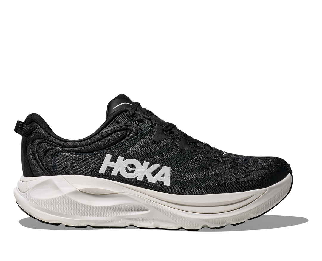 hoka gaviota 6 men's | black / white