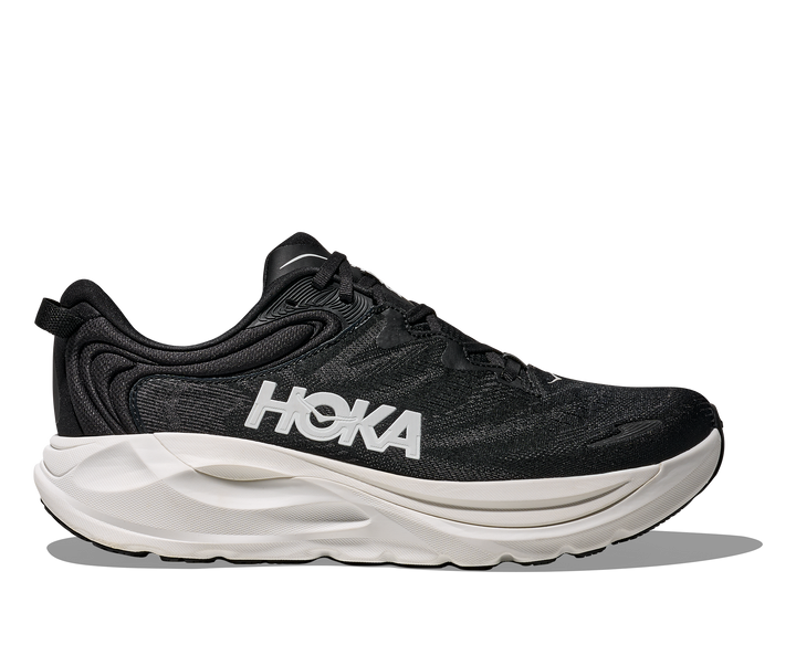 hoka gaviota 6 men's | black / white