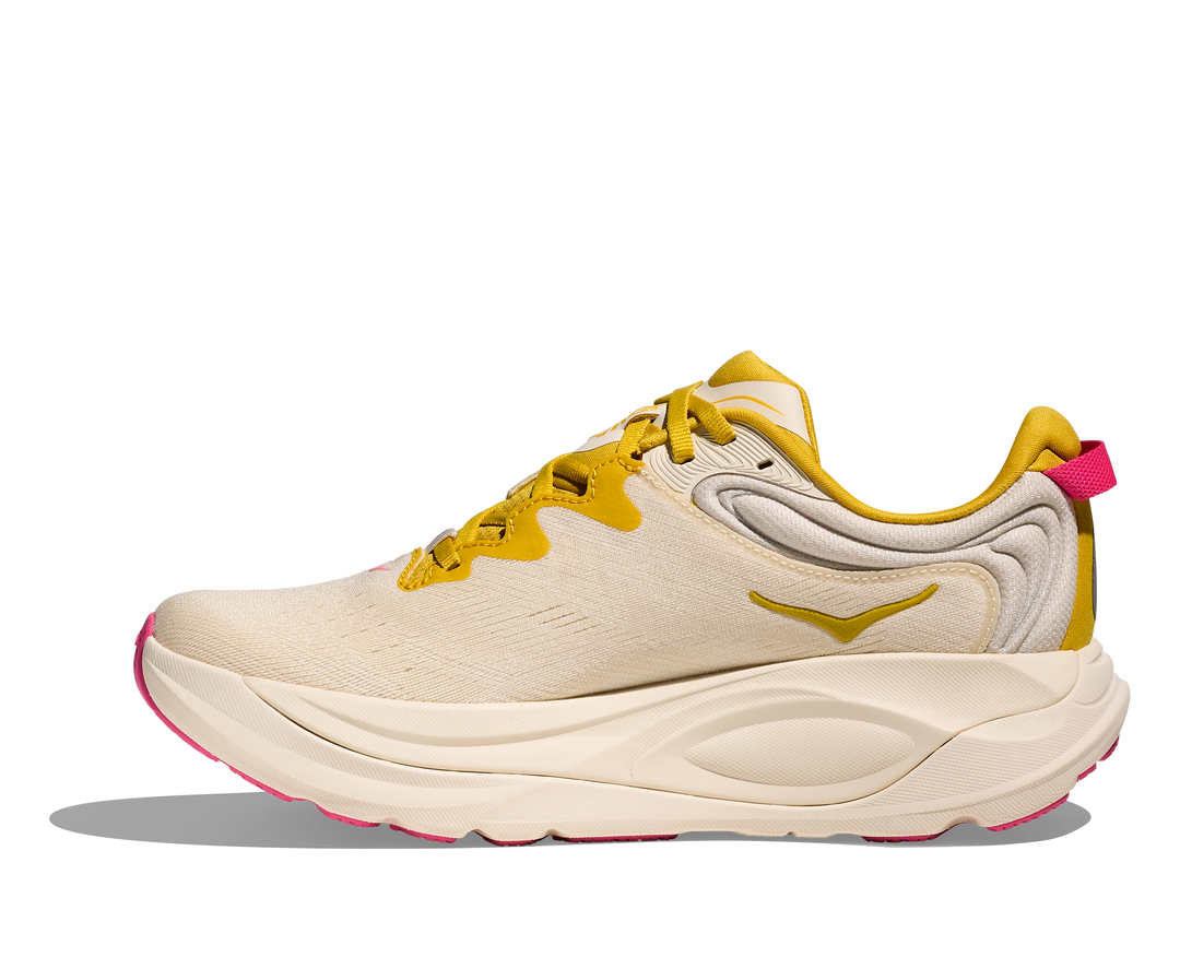 hoka gaviota 6 women's | birch / yellow gold