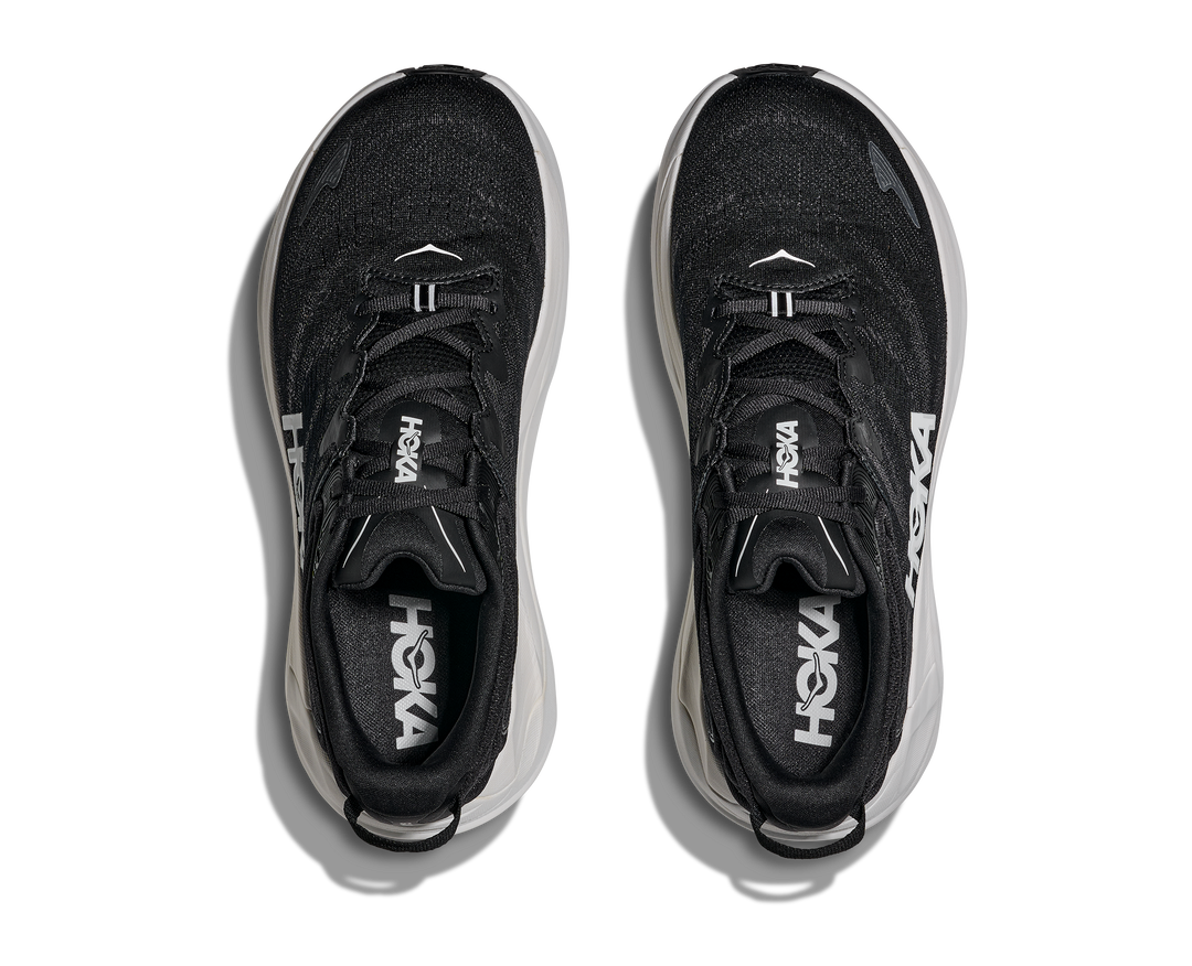 hoka gaviota 6 wide men's | black / white