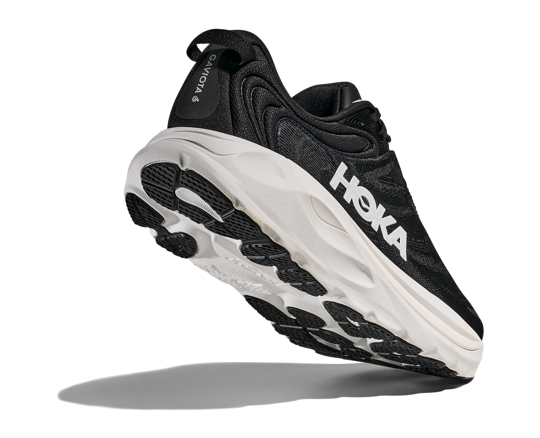 hoka gaviota 6 wide men's | black / white