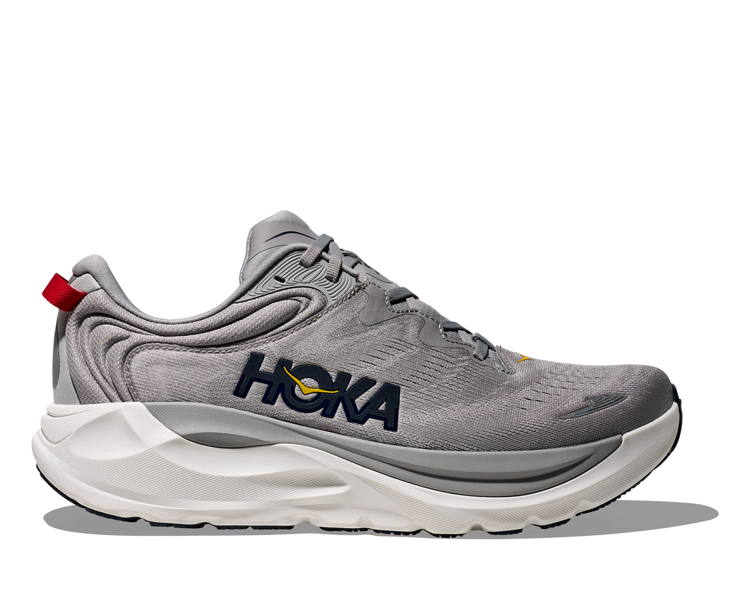 hoka gaviota 6 wide men's | stellar grey / stardust