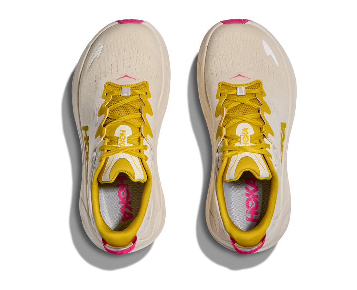 hoka gaviota 6 wide women's | birch / yellow gold