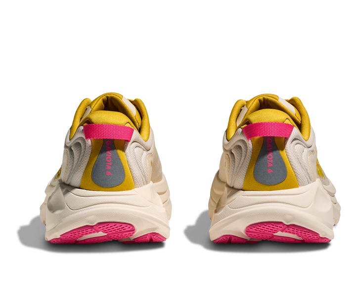 hoka gaviota 6 wide women's | birch / yellow gold