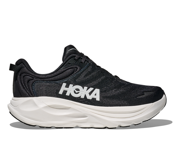 hoka gaviota 6 wide women's | black / white