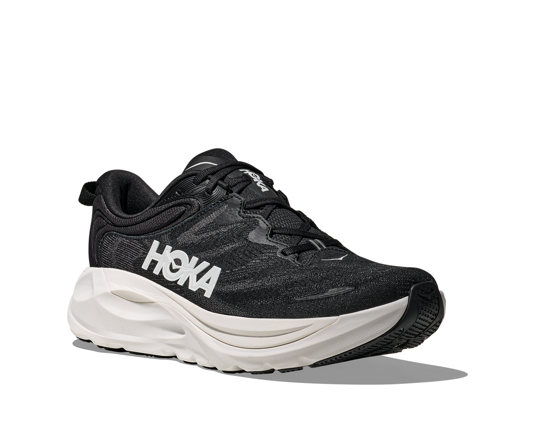 hoka gaviota 6 extra wide men's | black / white