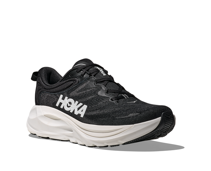 hoka gaviota 6 extra wide men's | black / white