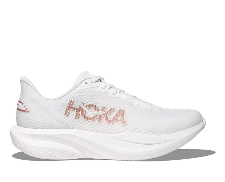 hoka mach 7 women's | frost / rose gold