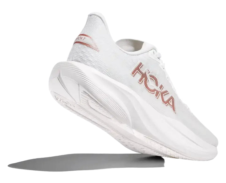 hoka mach 7 women's | frost / rose gold