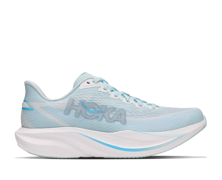 hoka mach 7 women's | glimmering blue frost