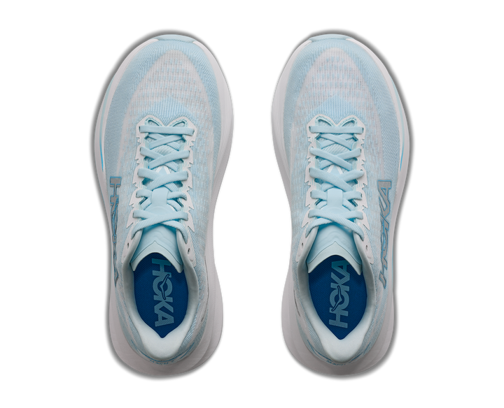 hoka mach 7 women's | glimmering blue frost