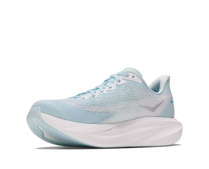 hoka mach 7 women's | glimmering blue frost