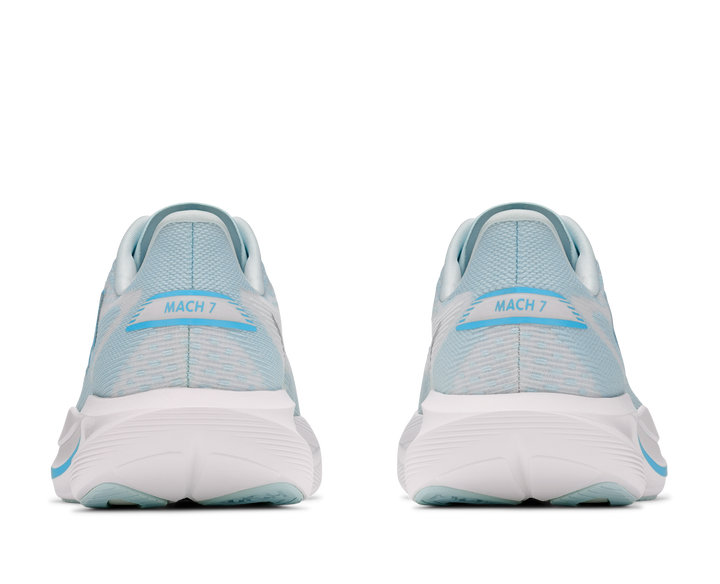 hoka mach 7 women's | glimmering blue frost