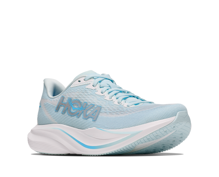 hoka mach 7 women's | glimmering blue frost