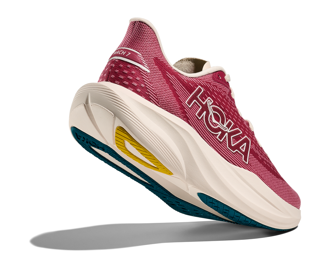 hoka mach 7 women's | lingonberry / cranberry