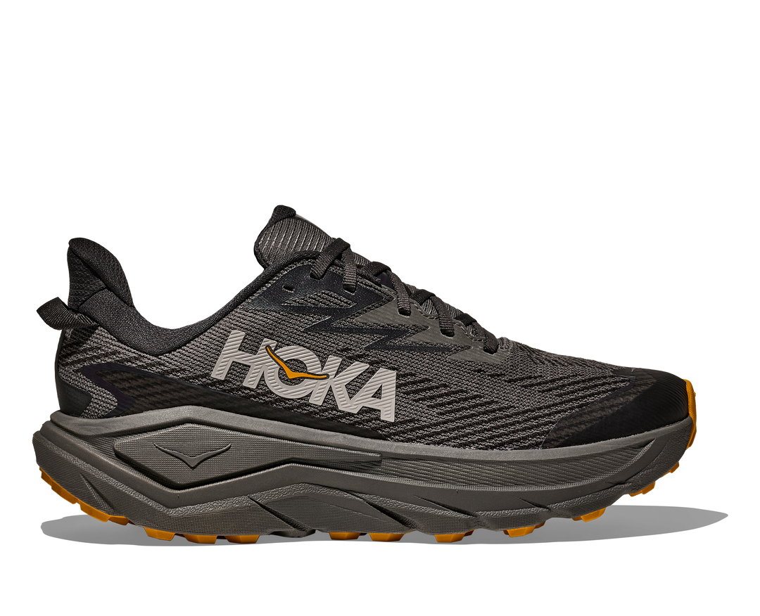 hoka challenger 8 gtx men's | asphalt grey varsity yellow