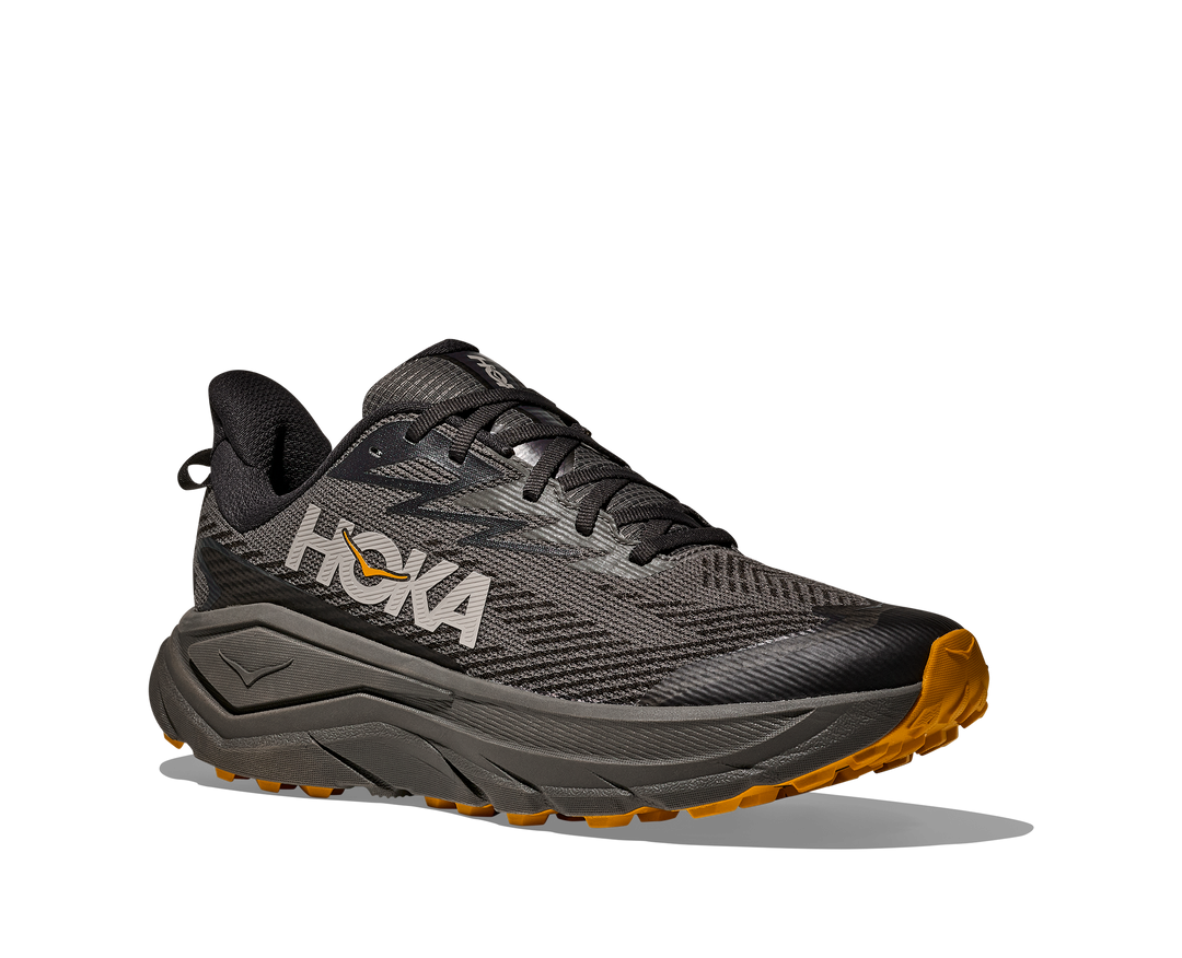 hoka challenger 8 gtx men's | asphalt grey varsity yellow