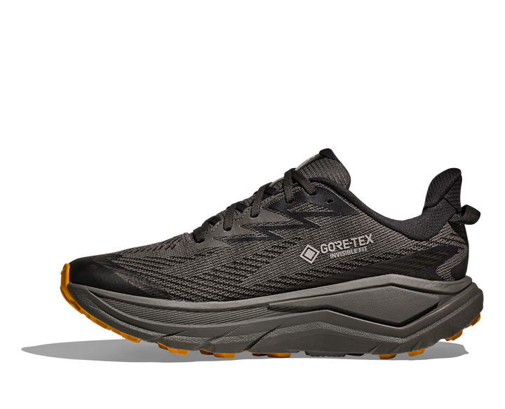 hoka challenger 8 gtx men's | asphalt grey varsity yellow