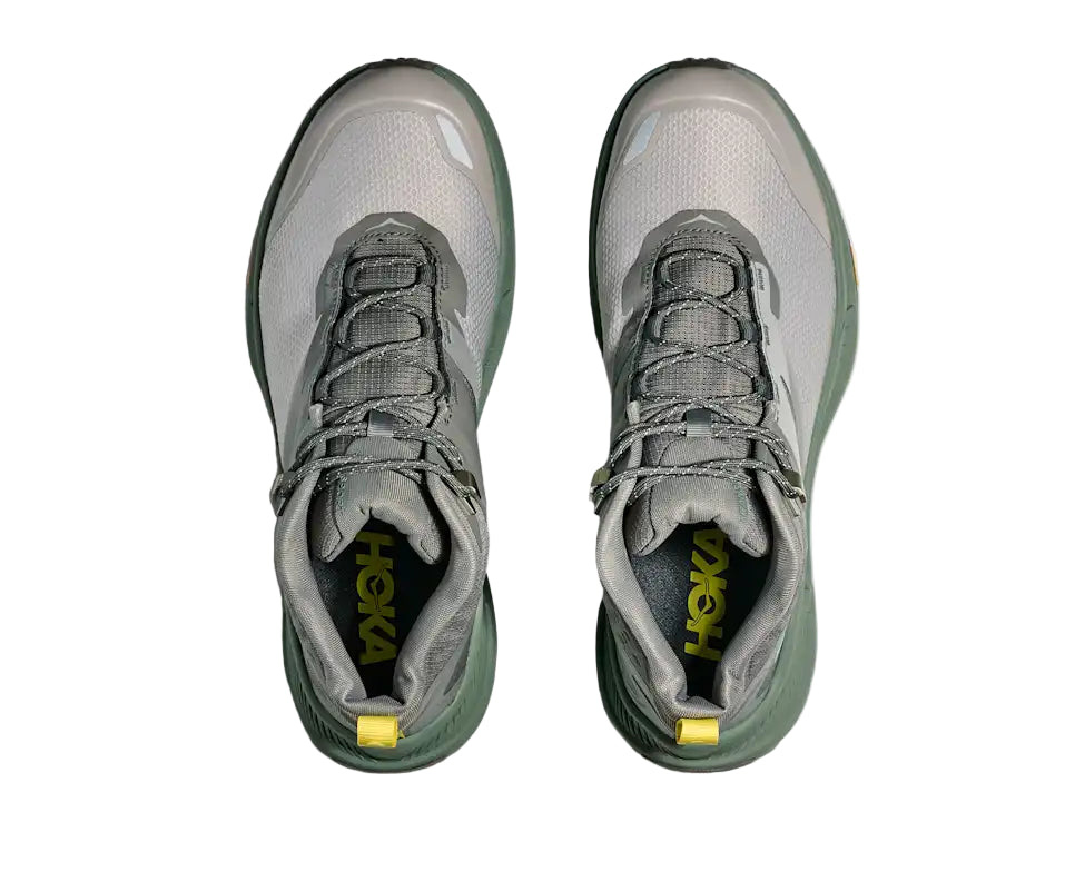 hoka transport hike gtx men's | gravel/fern