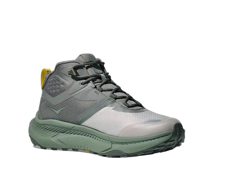 hoka transport hike gtx men's | gravel/fern