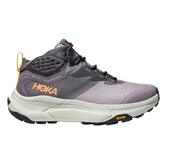 hoka transport hike gtx women's | grey skies/sea glass
