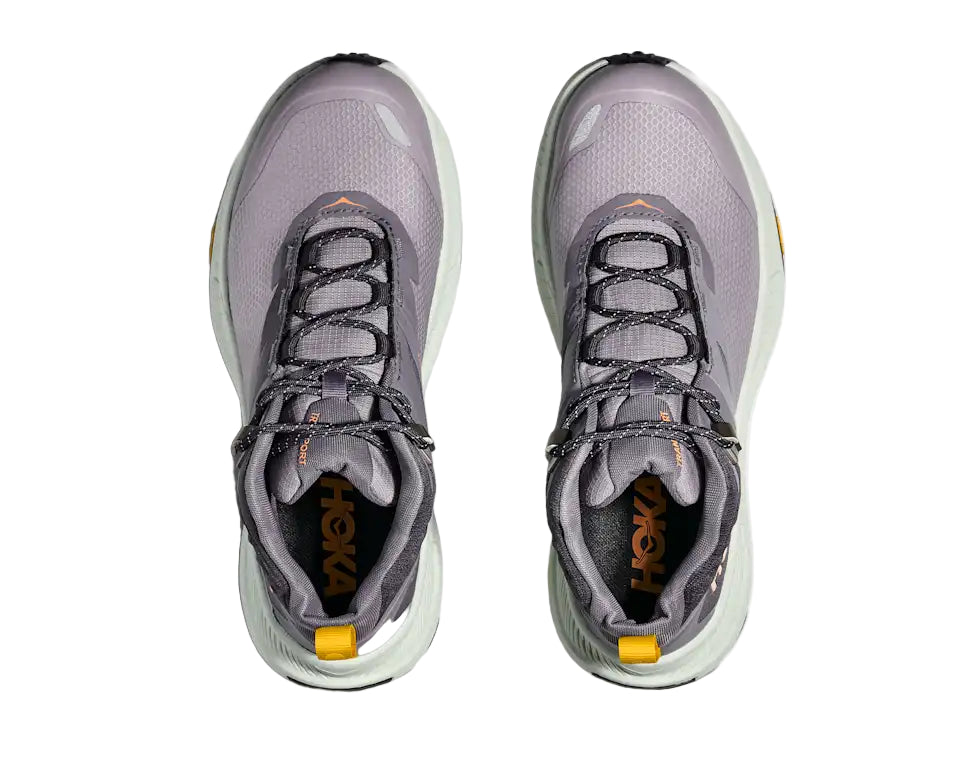 hoka transport hike gtx women's | grey skies/sea glass