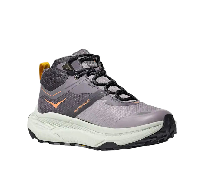 hoka transport hike gtx women's | grey skies/sea glass