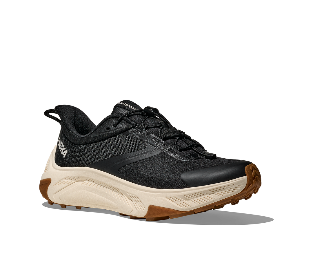 hoka transport 2 wide women's | black/alabaster