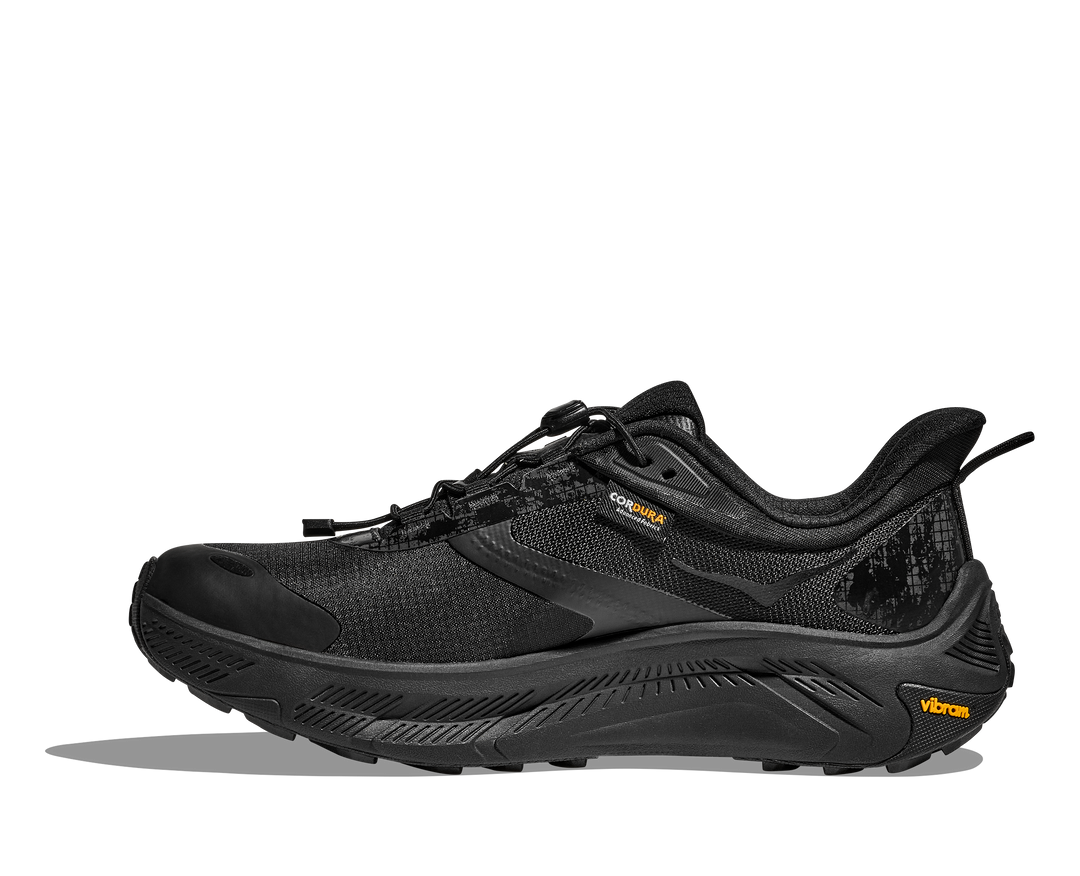 hoka transport 2 wide men's | black/black