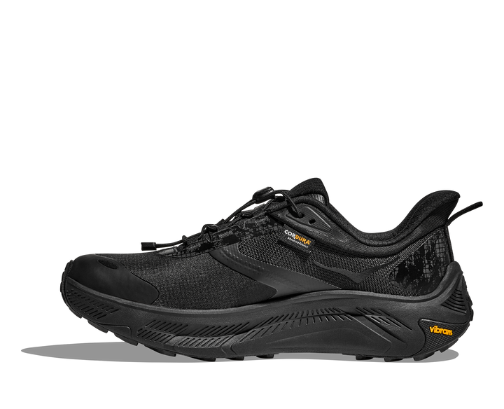 hoka transport 2 wide men's | black/black